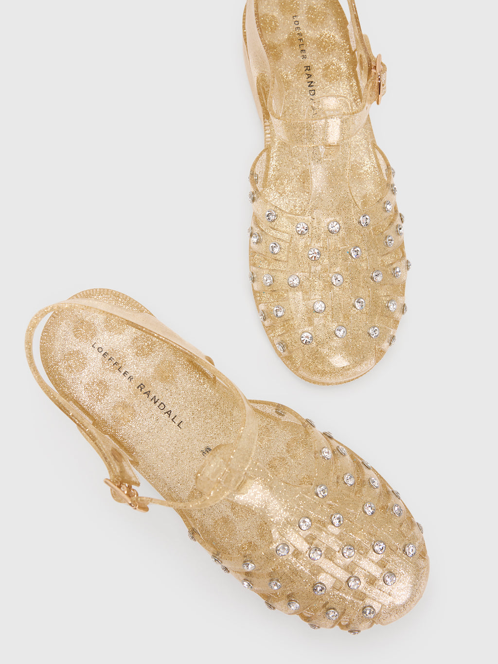 Loeffler Randall Women's Rhys Glitter Jelly Sandal - Saint Bernard
