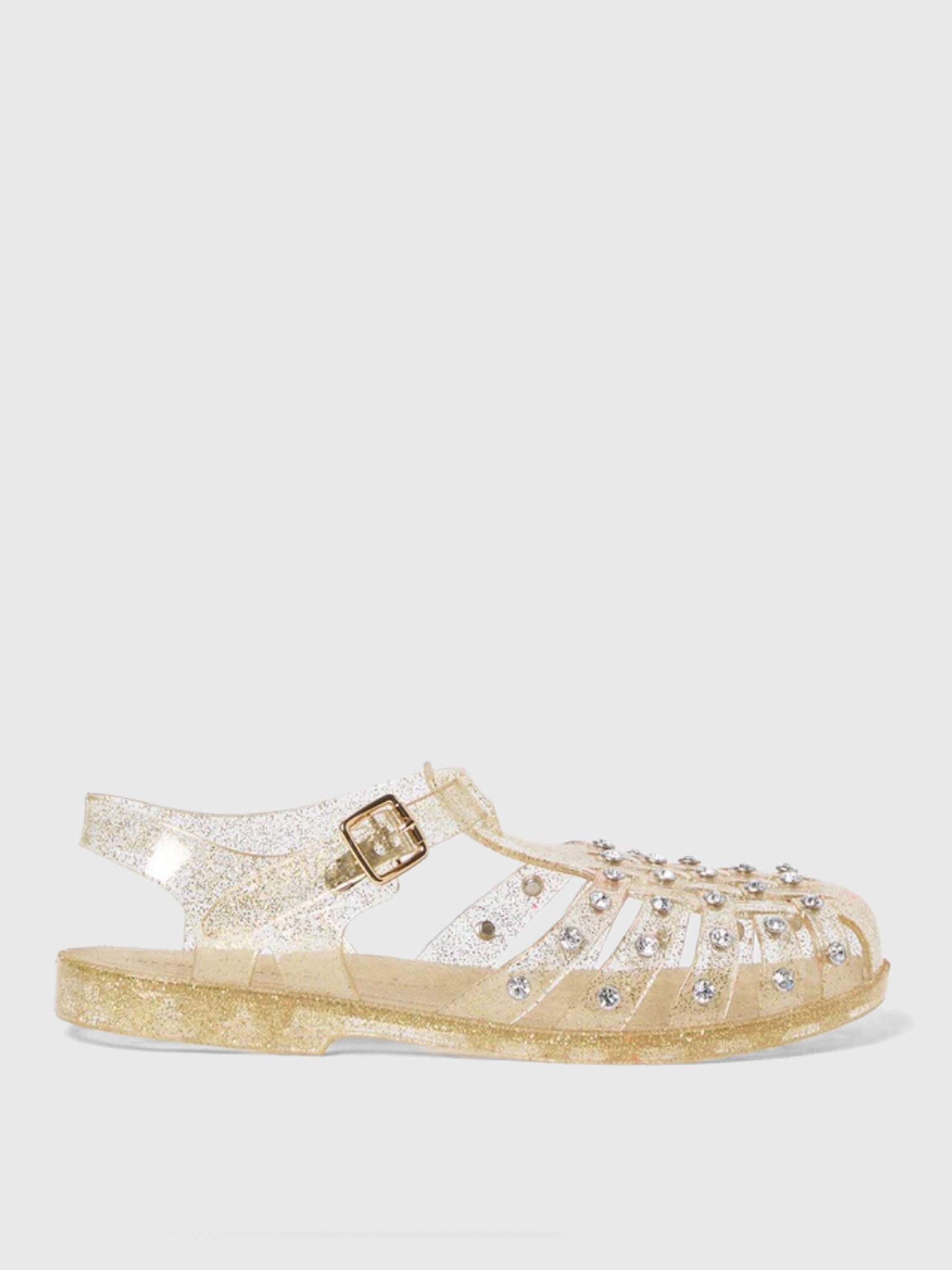 Loeffler Randall Women's Rhys Glitter Jelly Sandal - Saint Bernard