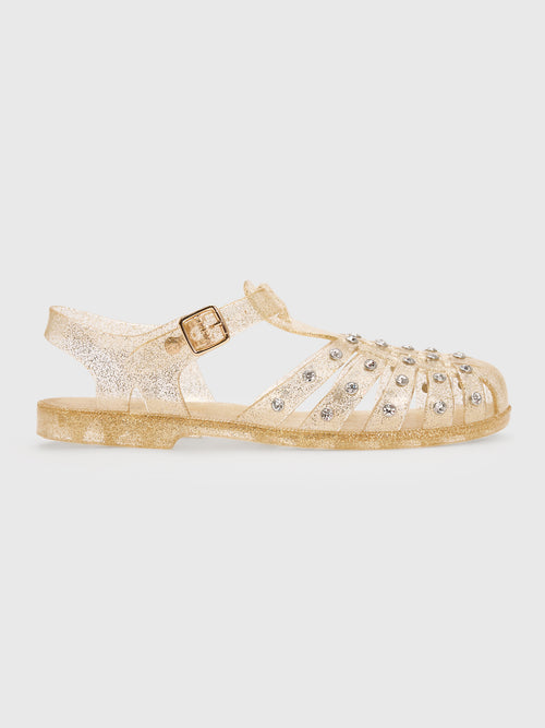 Loeffler Randall Women's Rhys Glitter Jelly Sandal
