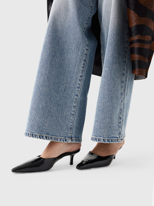 Black Suede Studio Women's Riley 50 Heel - Saint Bernard