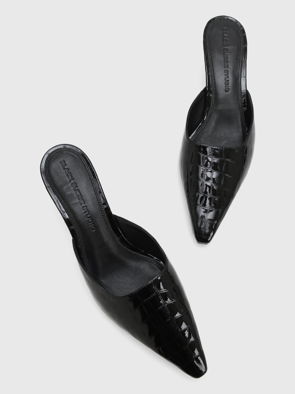 Black Suede Studio Women's Riley 50 Heel - Saint Bernard