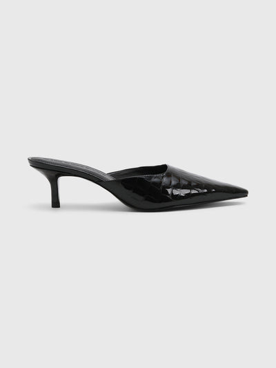 Black Suede Studio Women's Riley 50 Heel - Saint Bernard