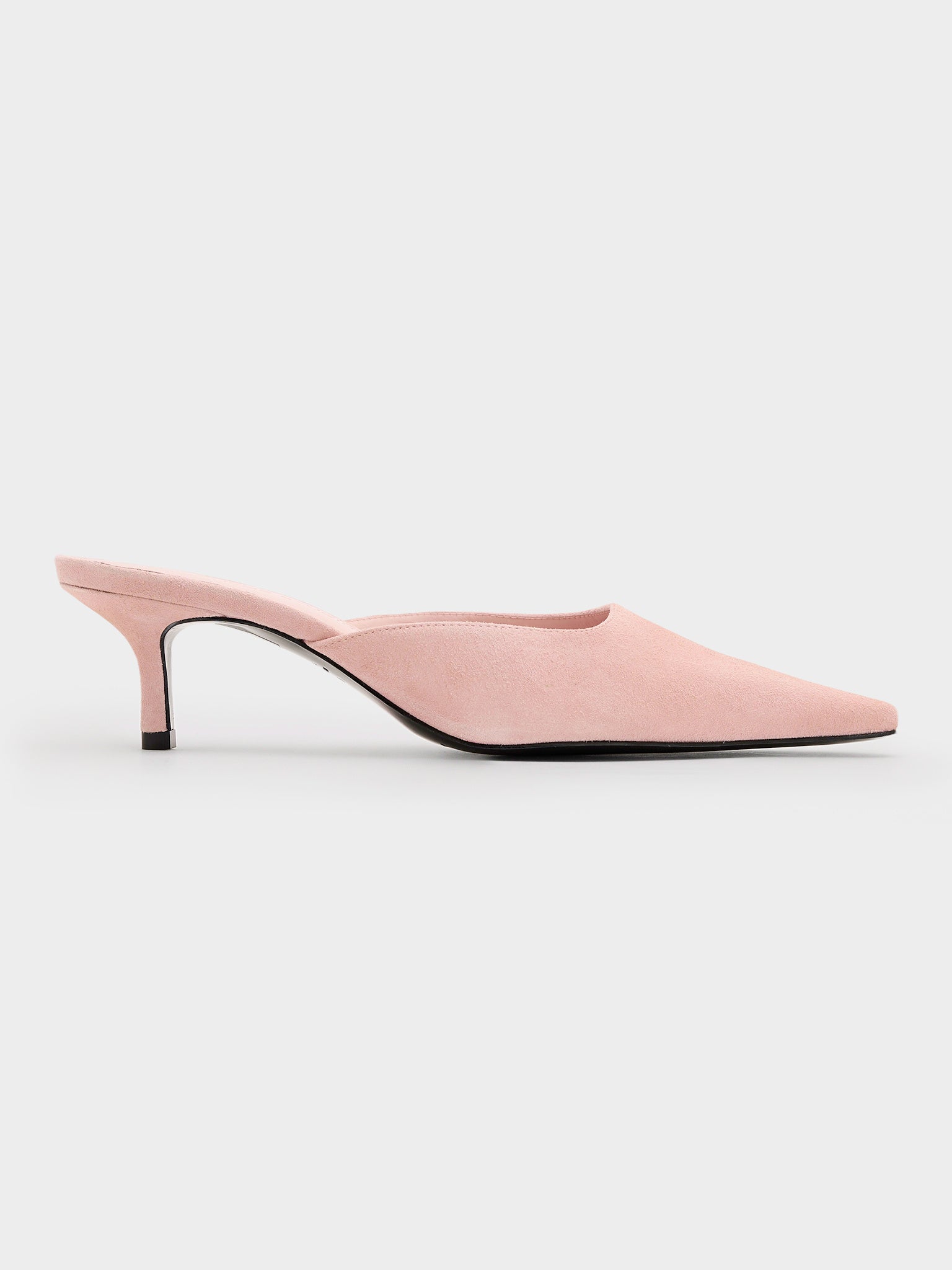 Black Suede Studio Women's Riley Heel - Saint Bernard