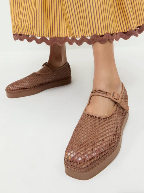 Loeffler Randall Women's Rita Netted Mary Jane Flat