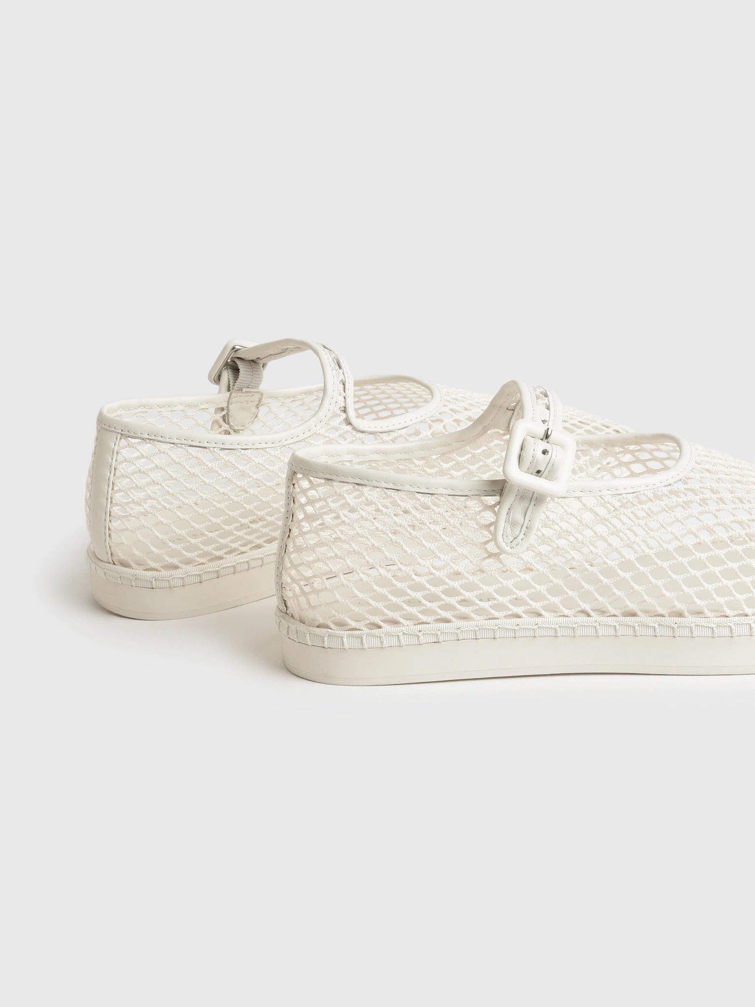 Loeffler Randall Women's Rita Netted Mary Jane Flat - Saint Bernard