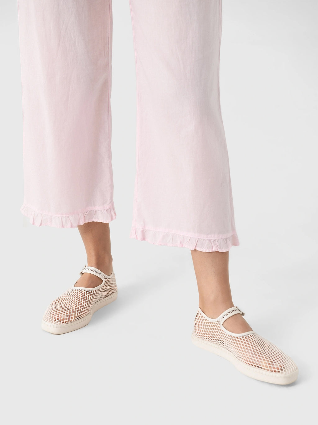 Loeffler Randall Women's Rita Netted Mary Jane Flat - Saint Bernard