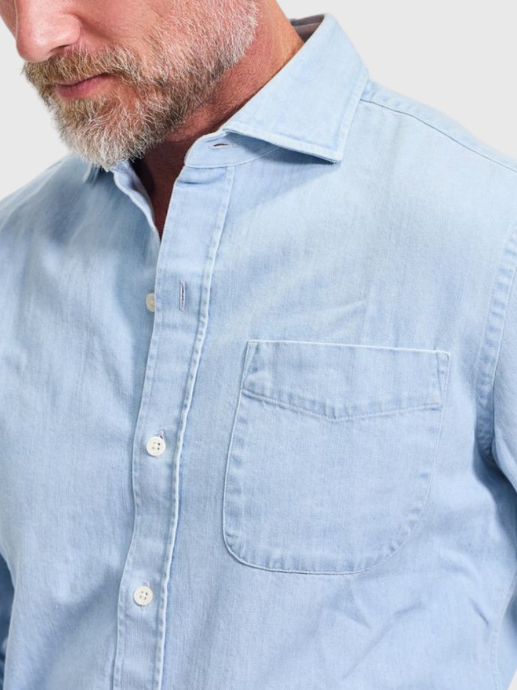 Rye51 Men's The Riley Washed Denim Shirt - Saint Bernard