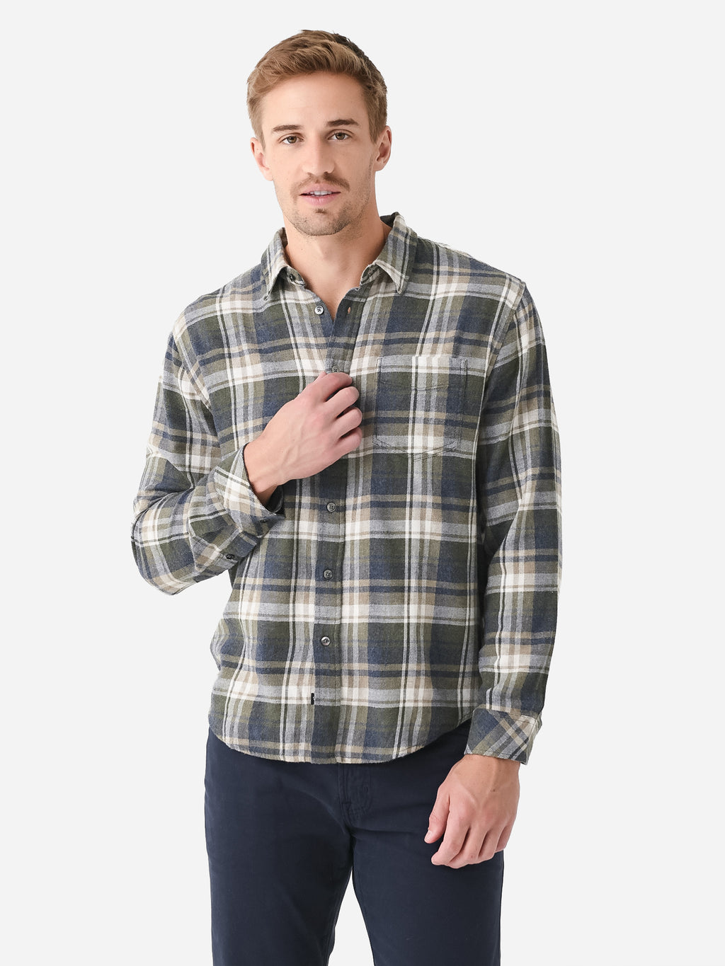 Rails Men's Lennox Button-Down Shirt - Saint Bernard