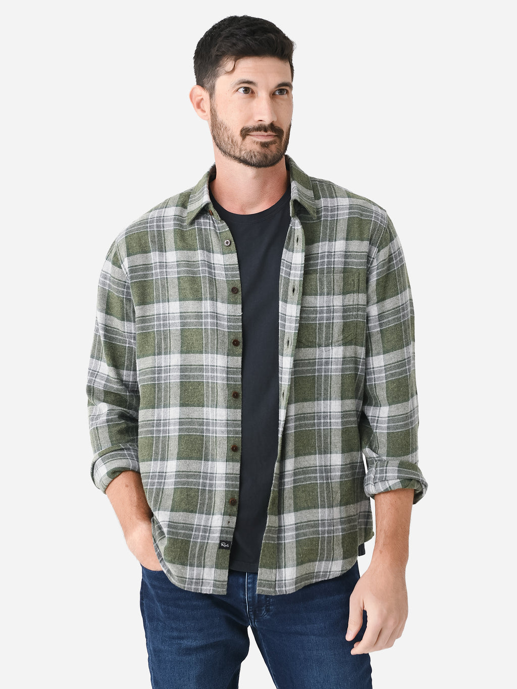 Rails Men's Lennox Button-Down Shirt - Saint Bernard