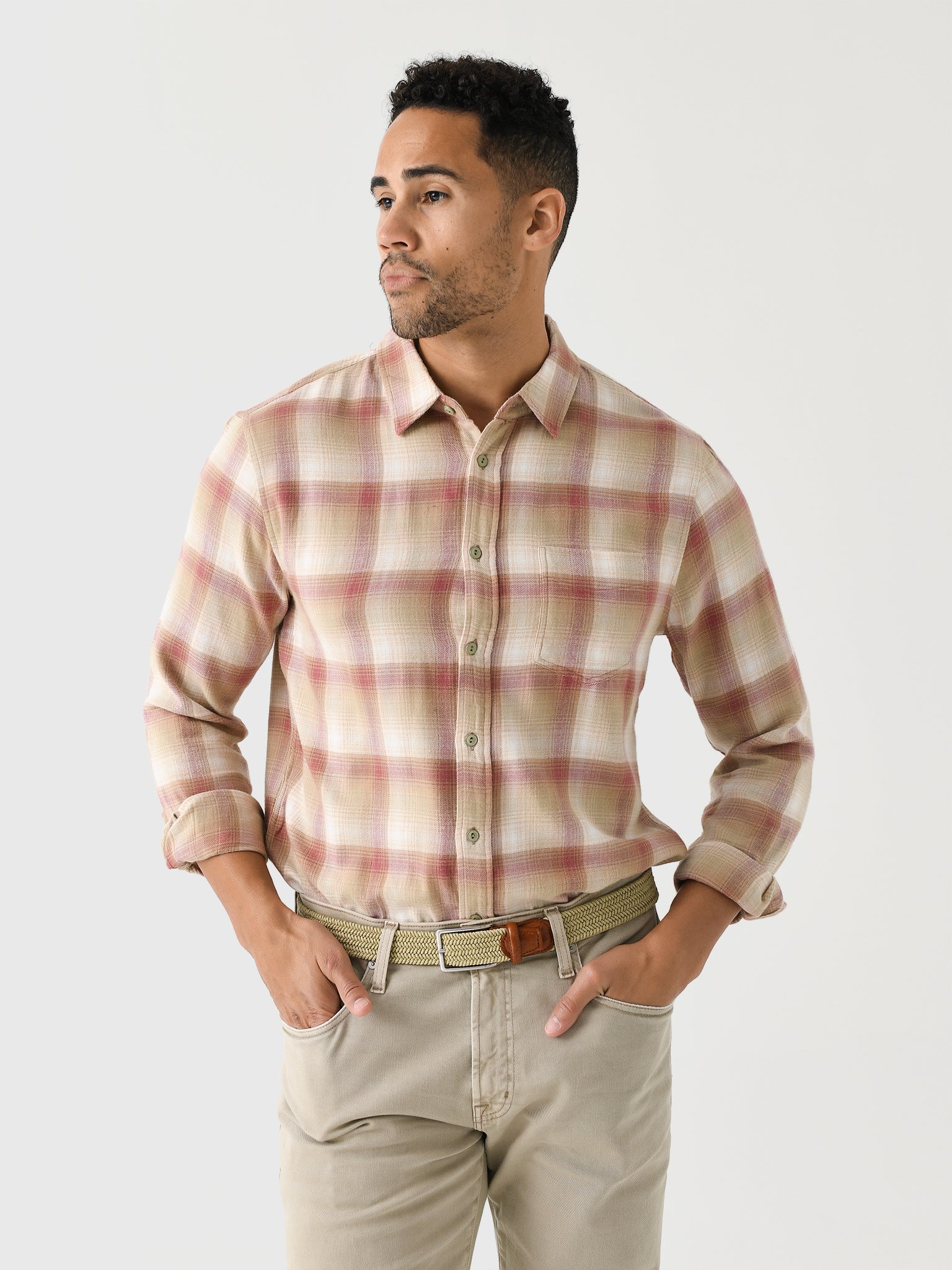 Rails Men's Lennox Button-Down Shirt - Saint Bernard