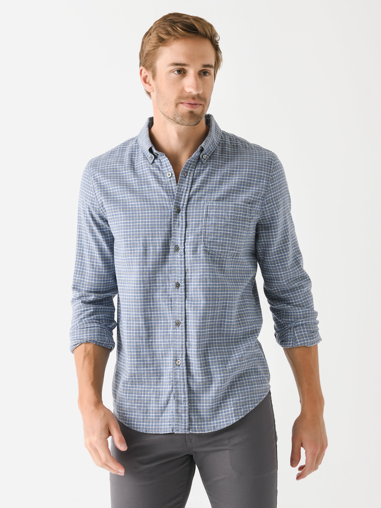 Rails Men's Reid Button-Down Shirt - Saint Bernard
