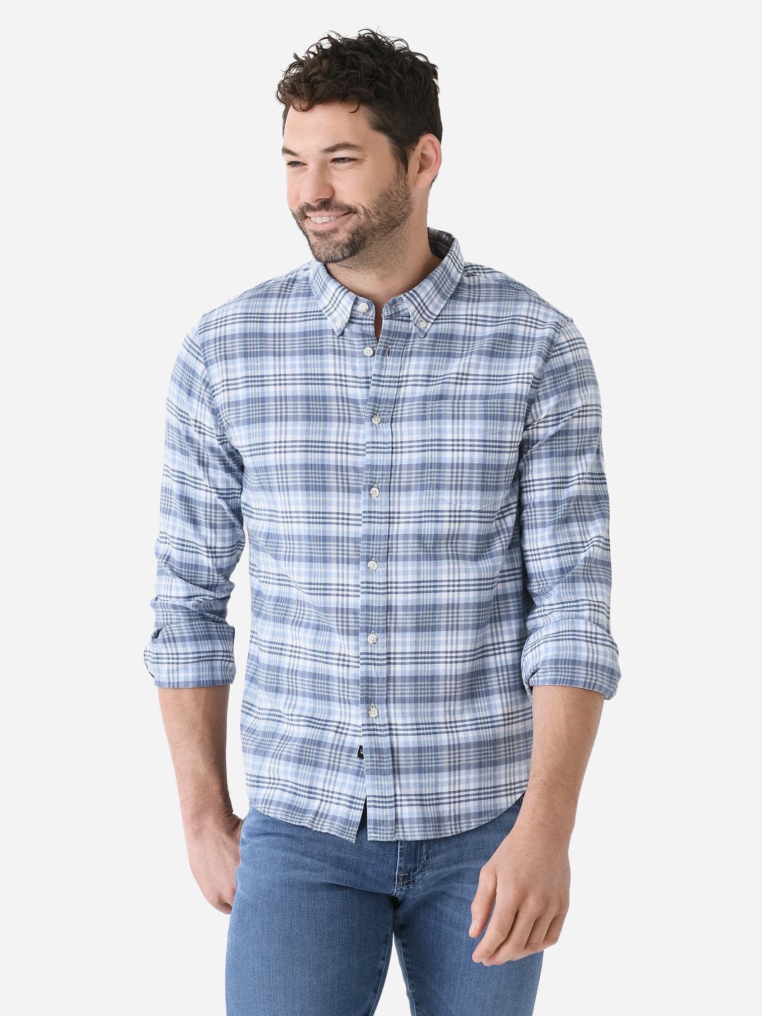 Rails Men's Reid Button-Down Shirt - Saint Bernard