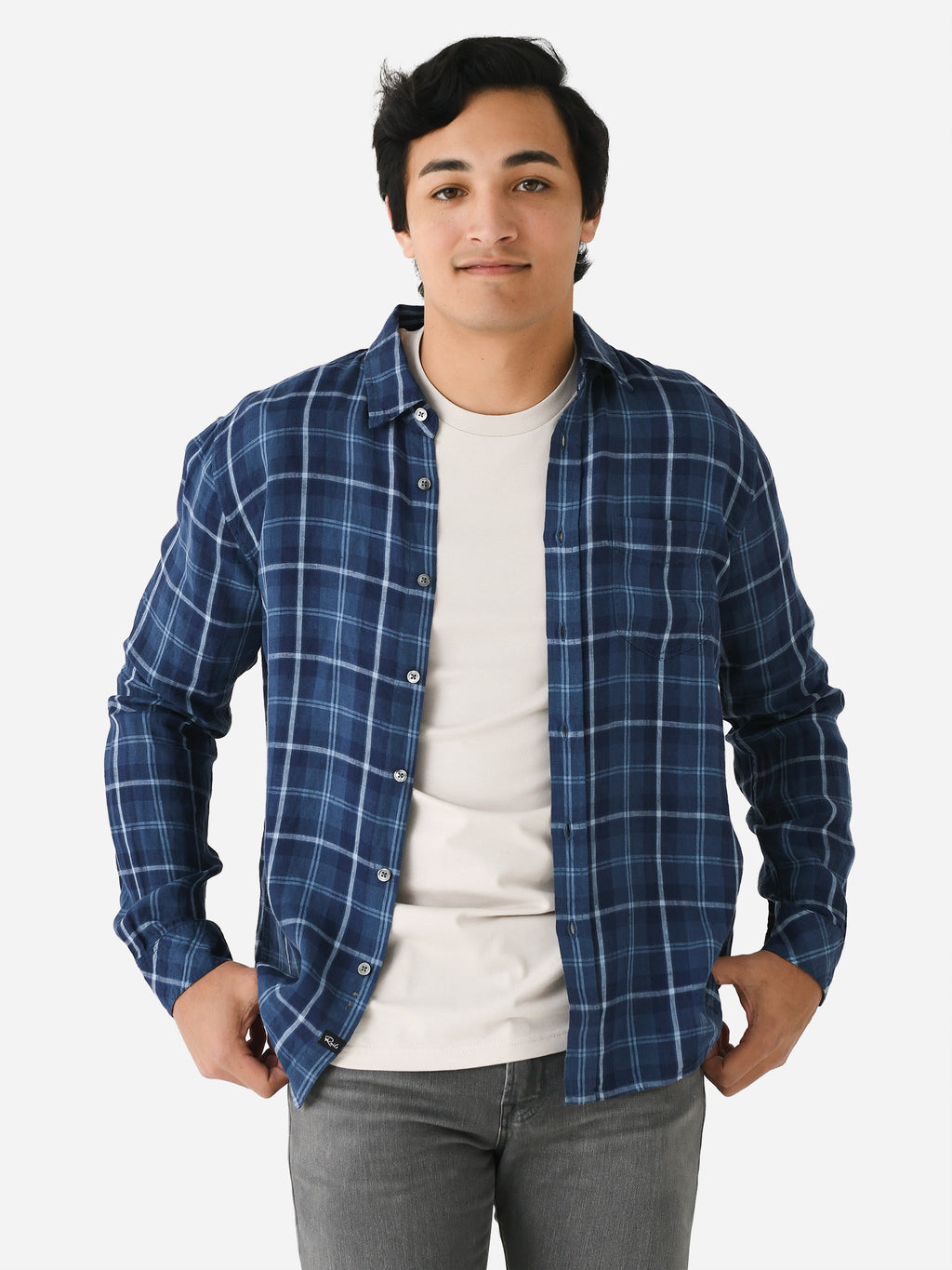 Rails Men's Havana Button-Down Shirt - Saint Bernard
