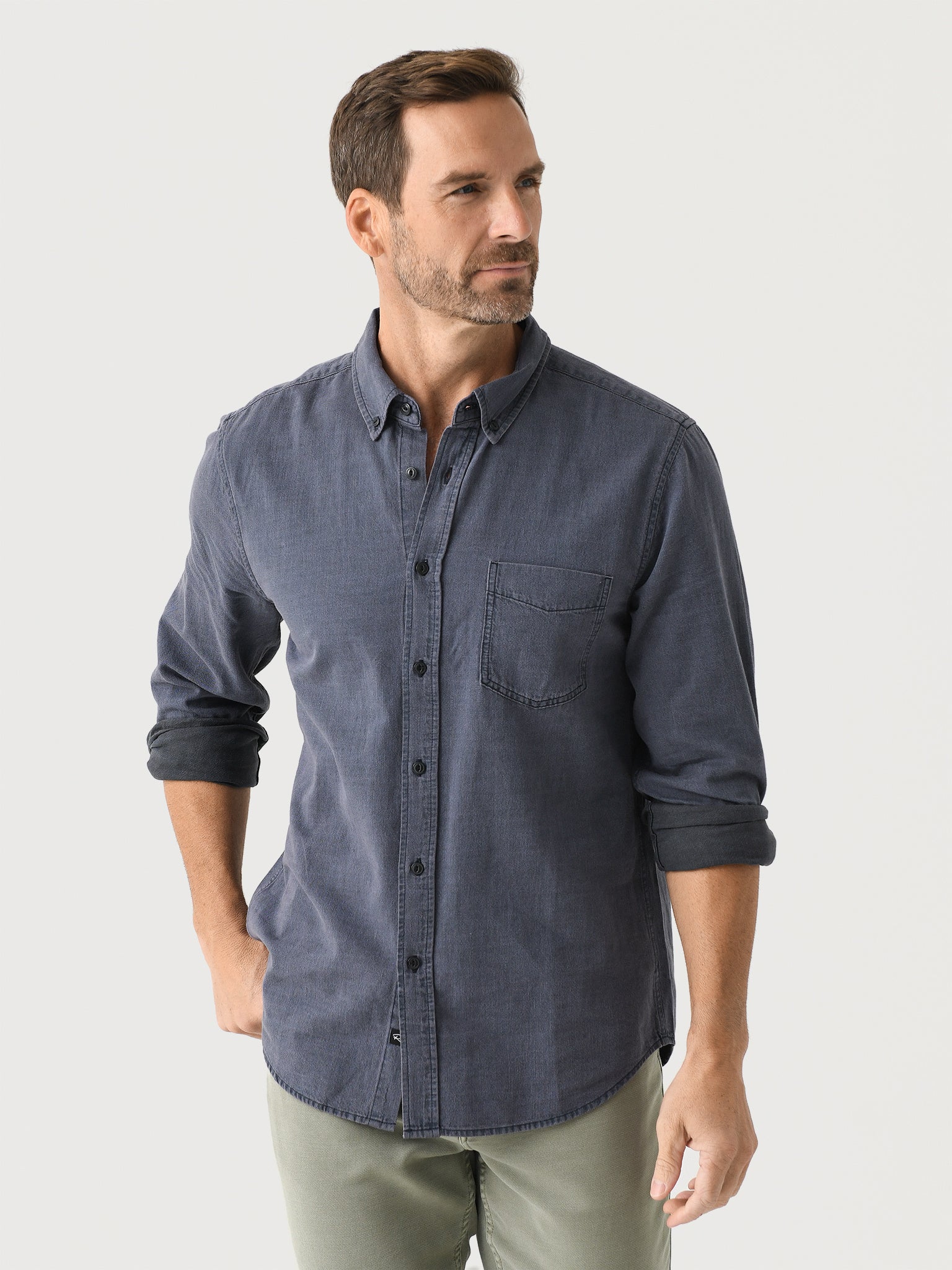 Rails Men's Tristan Button-Down Shirt - Saint Bernard