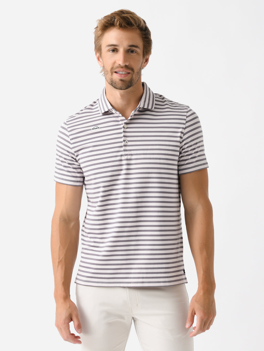 Radmor Men's Hudson Recycled Vintage Stripe Polo - Saint Bernard