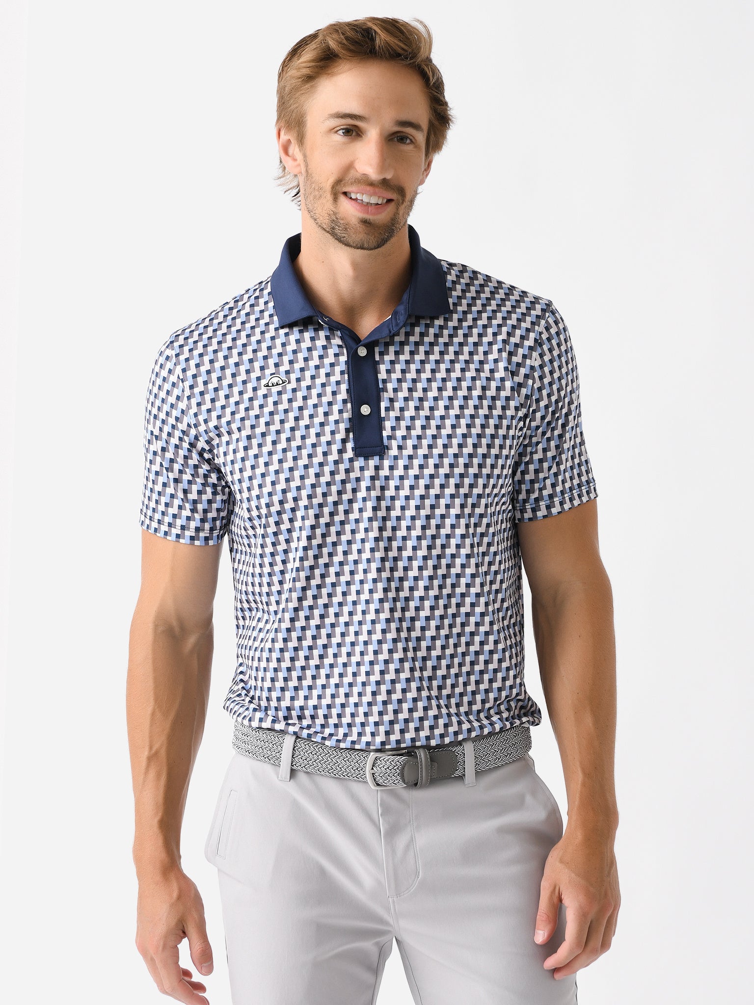 Radmor Men's Taylor Recycled Tetris Polo - Saint Bernard