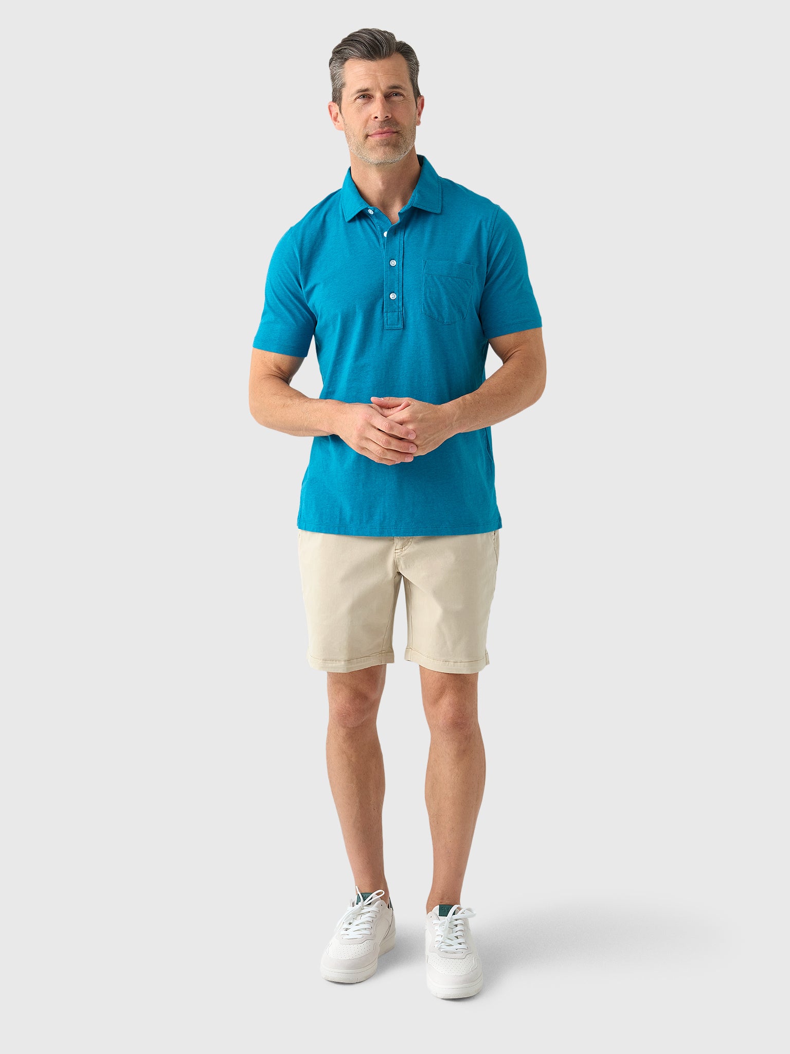 East Cape Men's Short Sleeve Pocket Polo - Saint Bernard