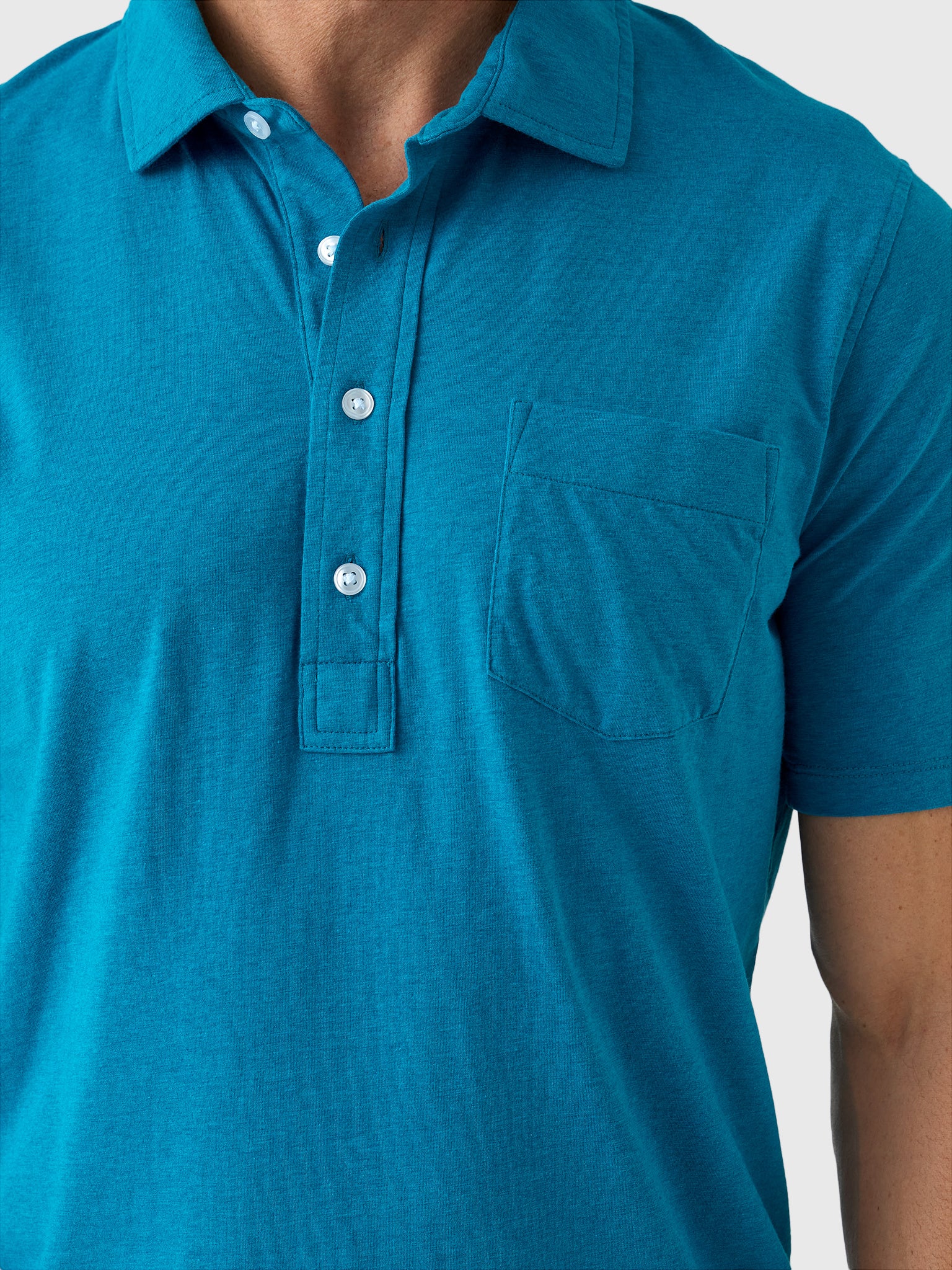 East Cape Men's Short Sleeve Pocket Polo - Saint Bernard