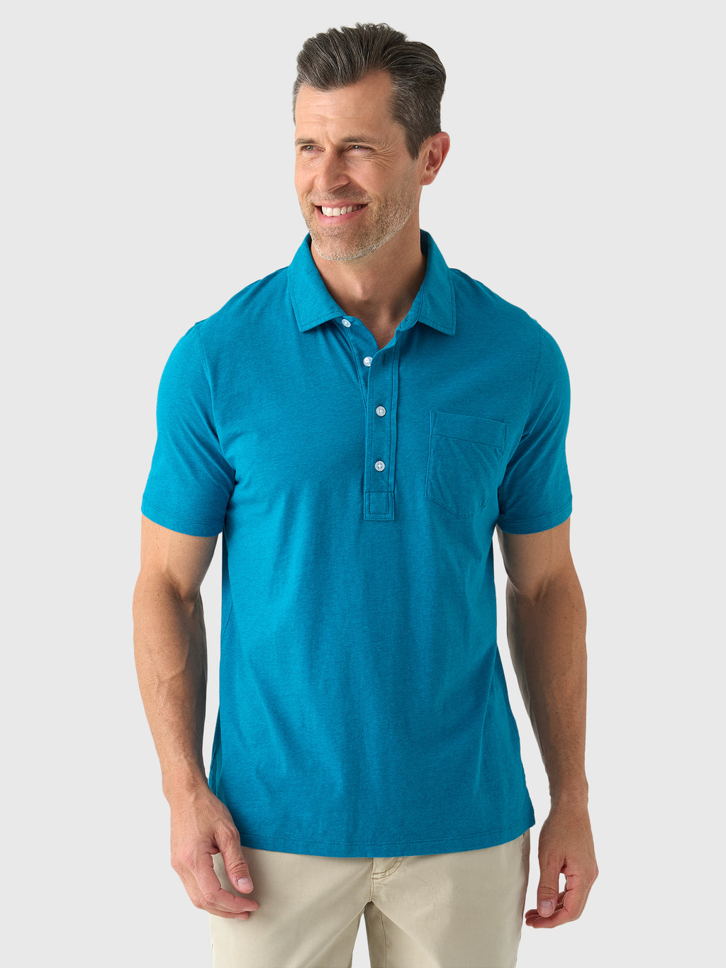 East Cape Men's Short Sleeve Pocket Polo - Saint Bernard