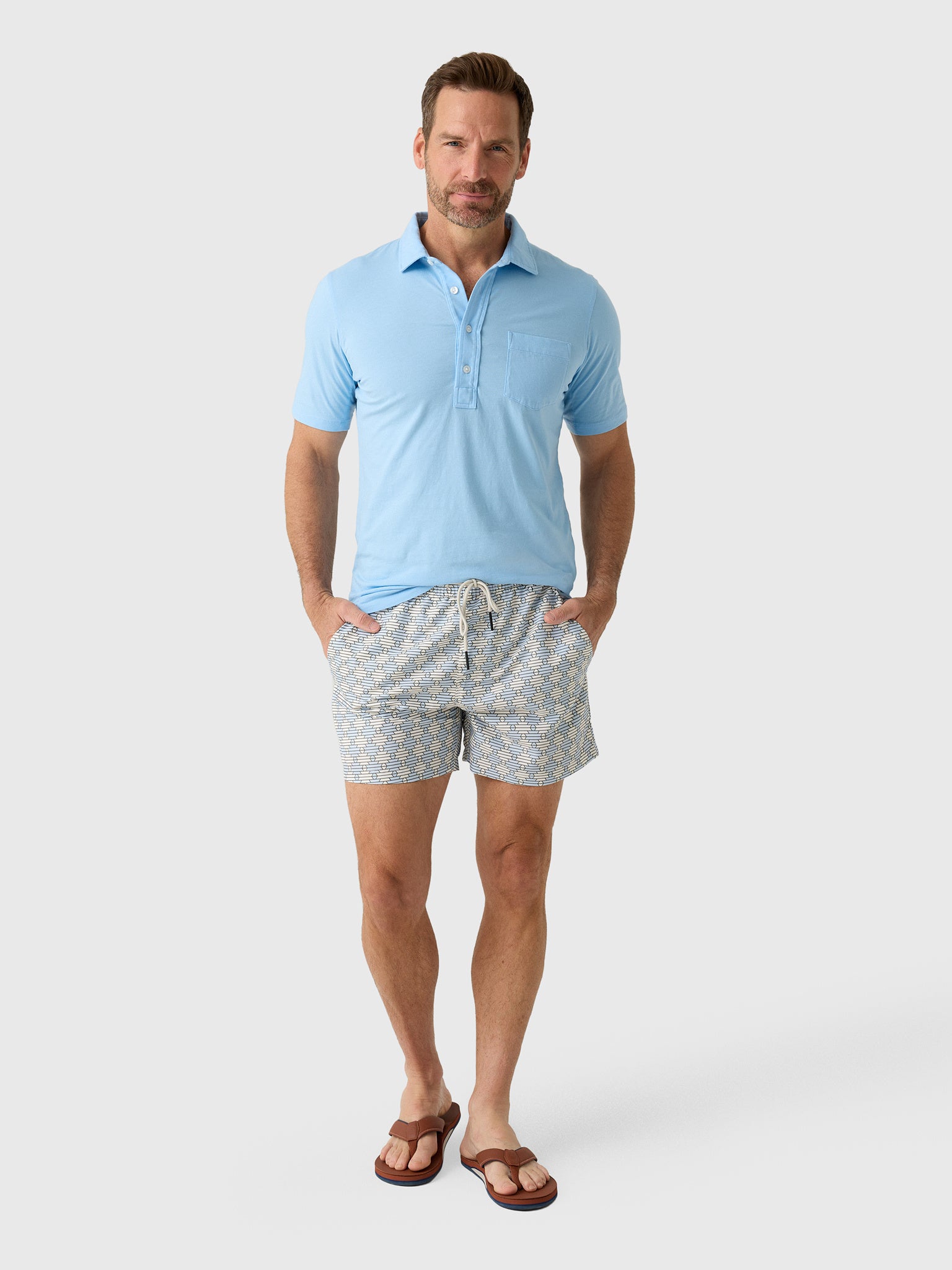 East Cape Men's Short Sleeve Pocket Polo - Saint Bernard