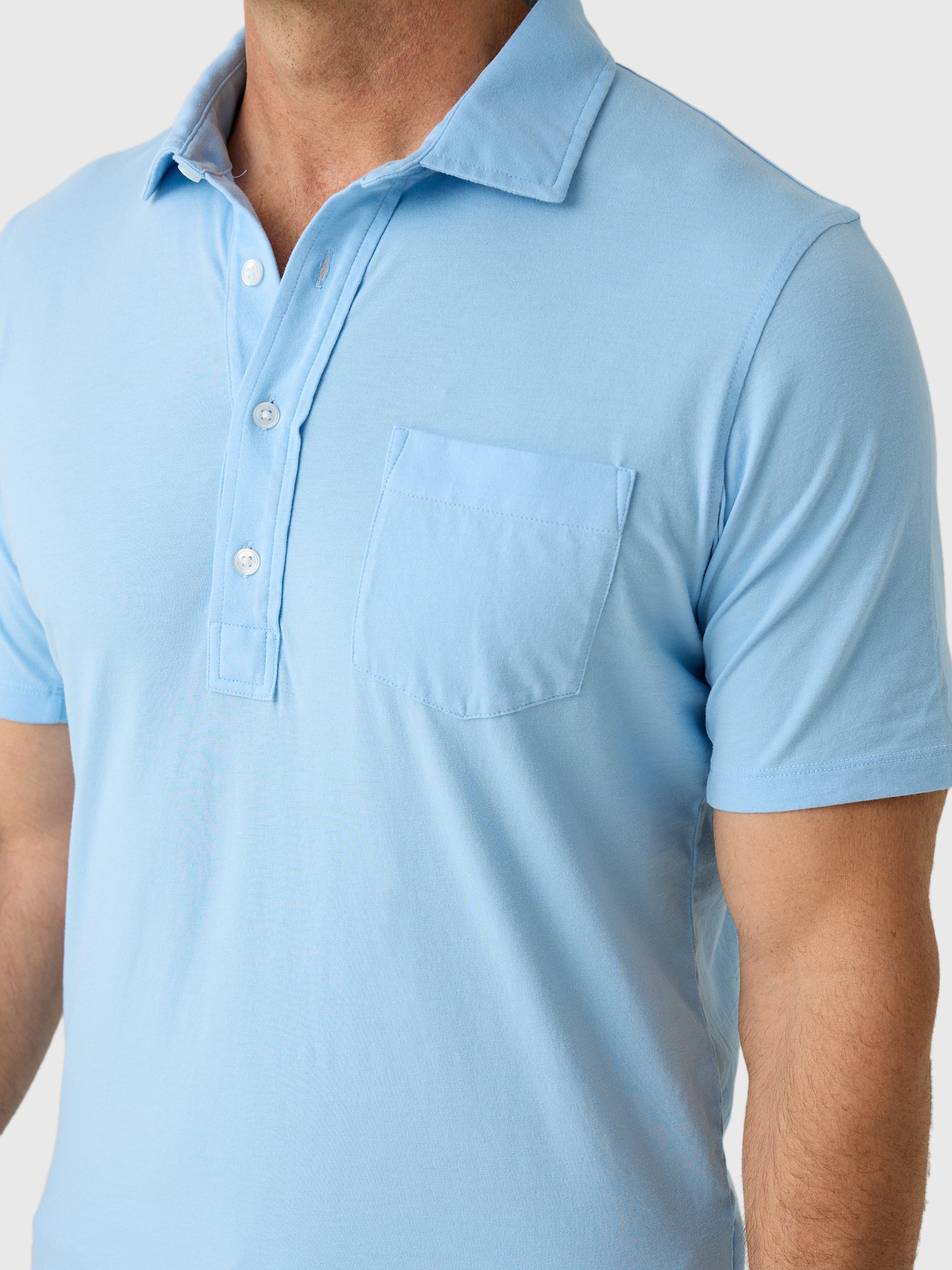 East Cape Men's Short Sleeve Pocket Polo - Saint Bernard