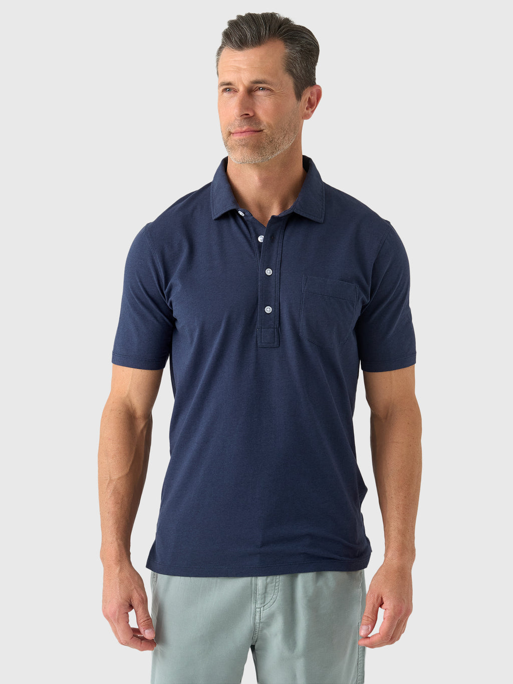 East Cape Men's Short Sleeve Pocket Polo - Saint Bernard