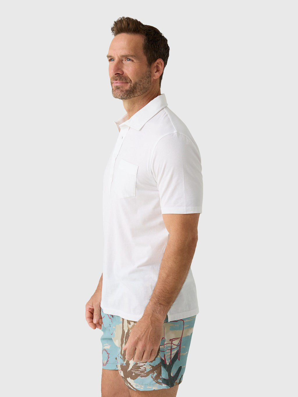 East Cape Men's Short Sleeve Pocket Polo - Saint Bernard