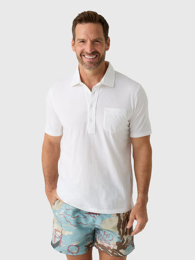 East Cape Men's Short Sleeve Pocket Polo - Saint Bernard