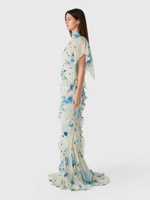 Paris Georgia Women's Romantic Ruffle Dress