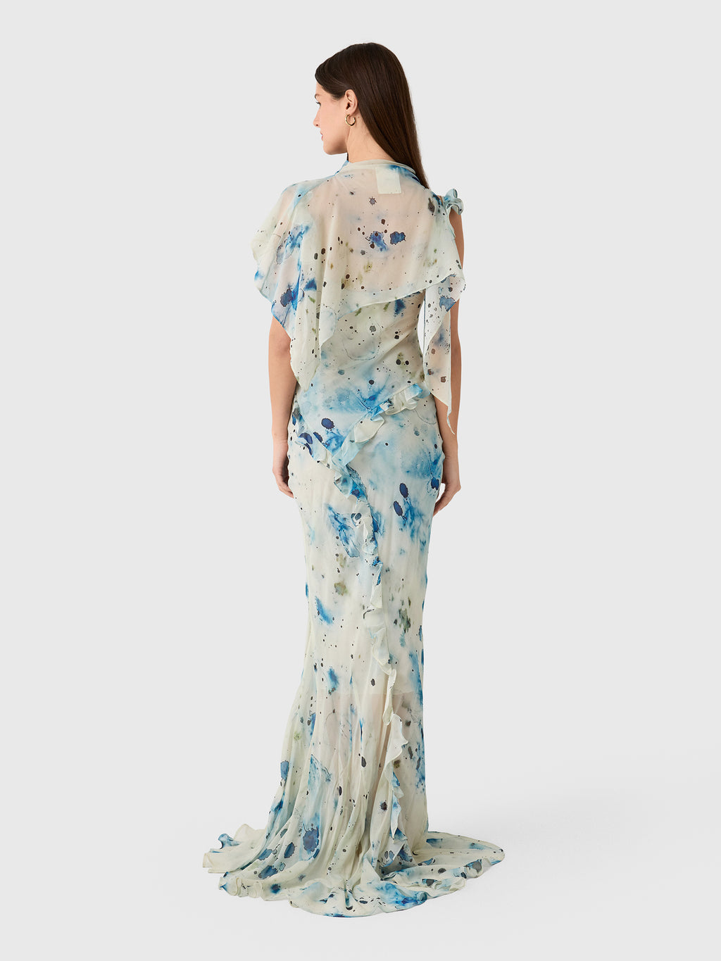 Paris Georgia Women's Romantic Ruffle Dress - Saint Bernard
