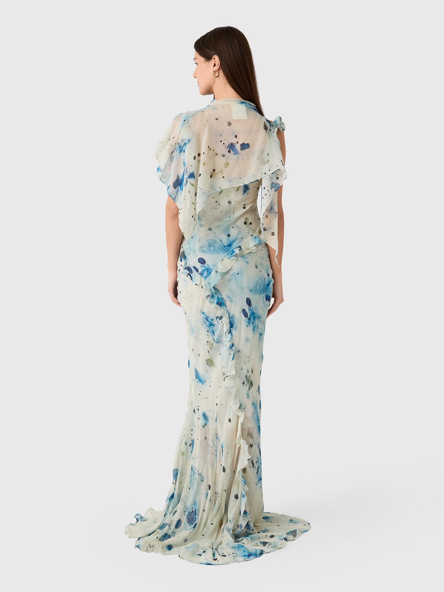Paris Georgia Women's Romantic Ruffle Dress - Saint Bernard