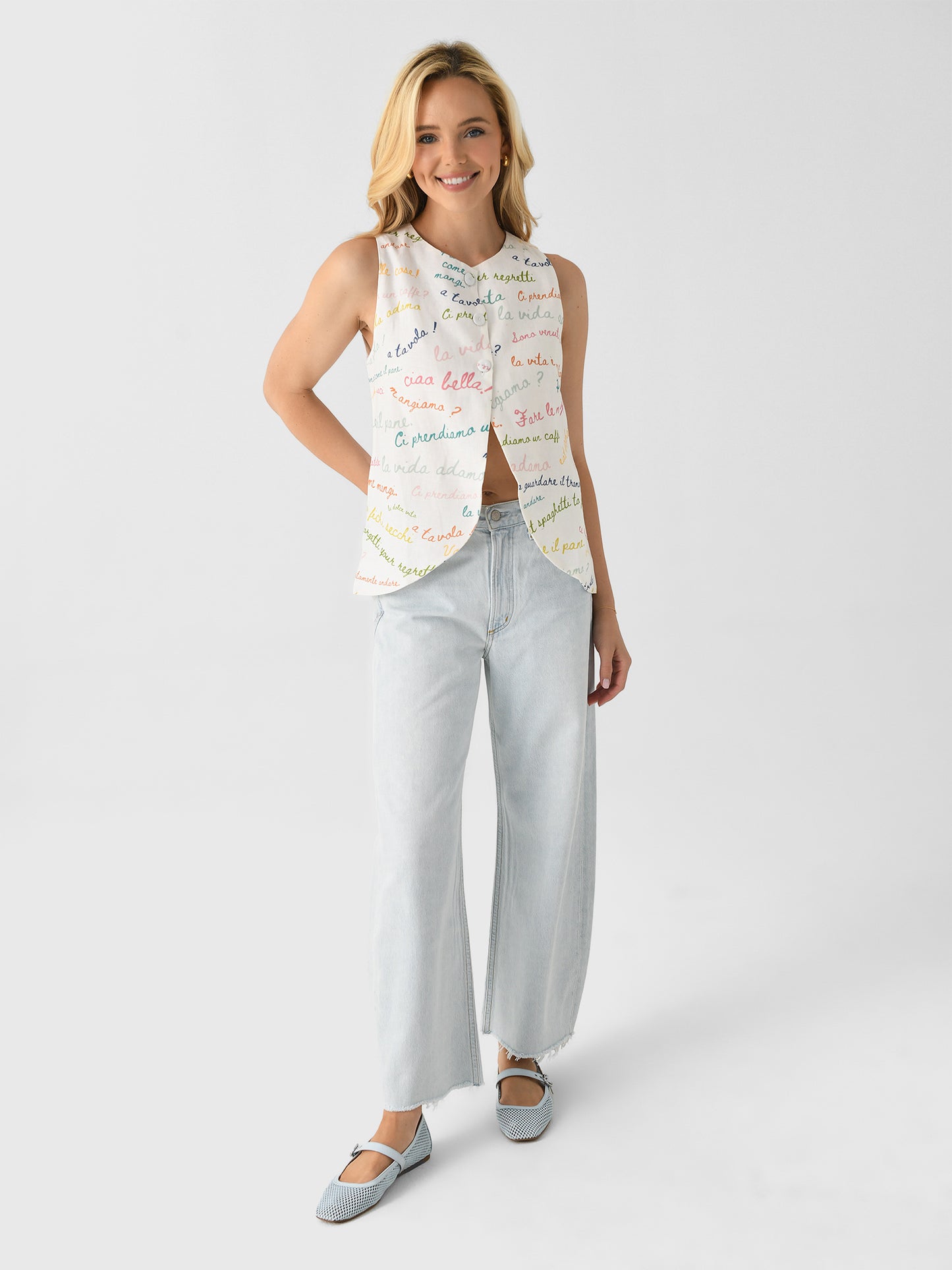 ROMEO VESTxIVORYLETTERLOVEPRINT-alt1