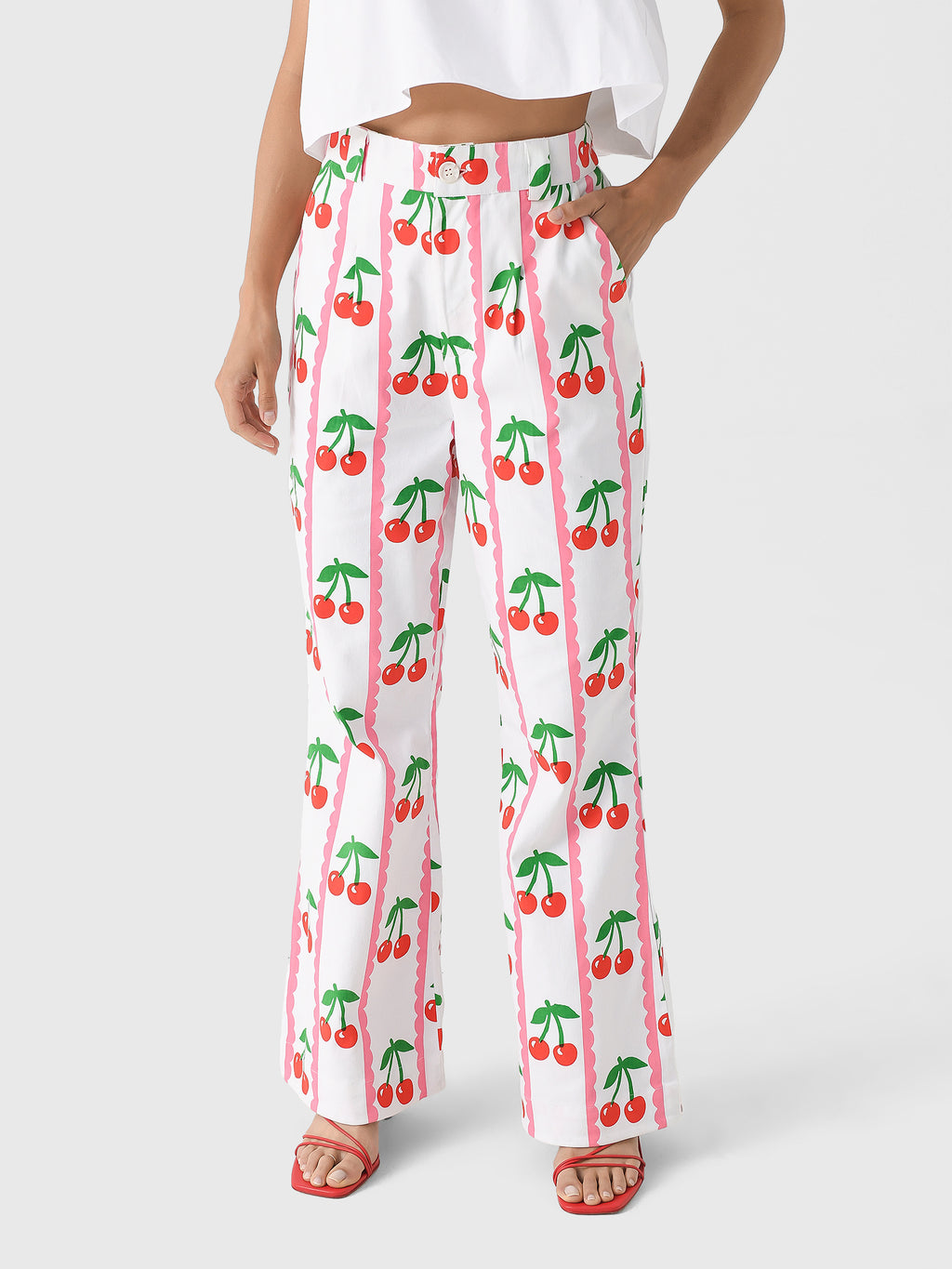 Pink City Prints Women's Romy Trouser - Saint Bernard