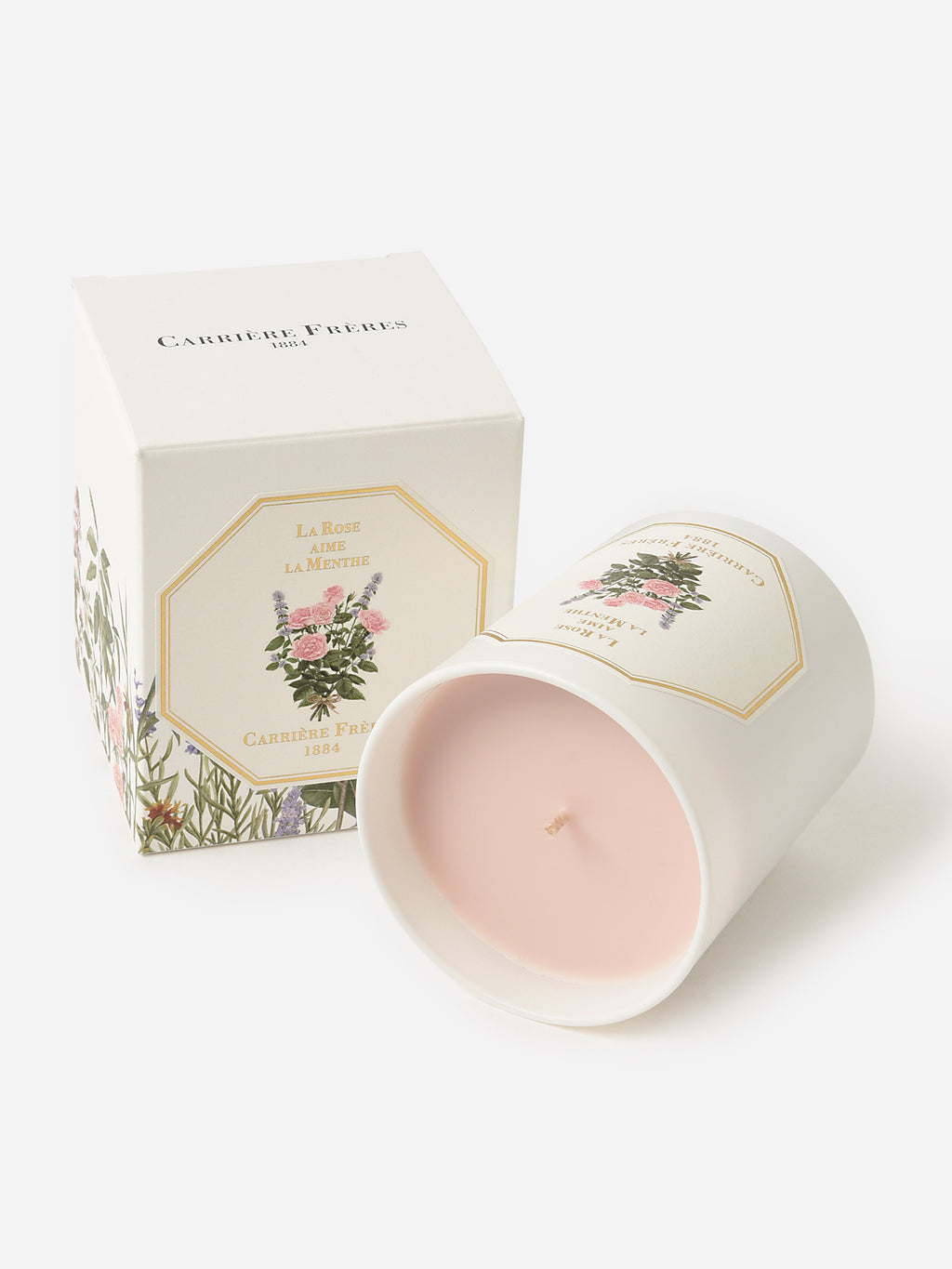 Carriere Freres La Rose Aime La Menthe Candle - Saint Bernard