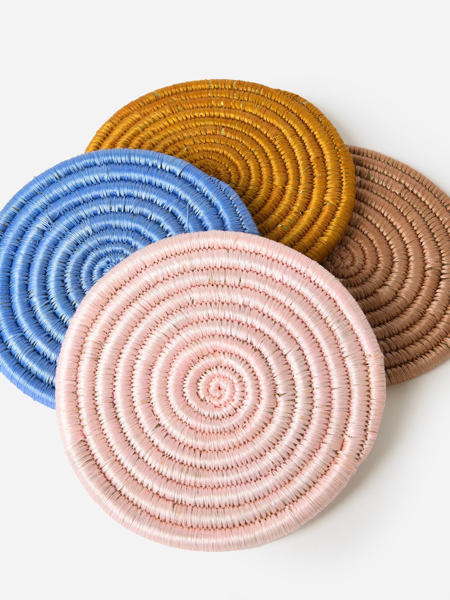 Indego Africa Solid Mixed Set of 4 Coasters - Saint Bernard