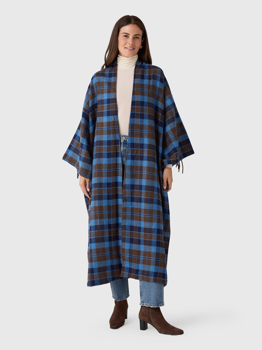 La Vie Women's Maxi Wrap Coat - Saint Bernard