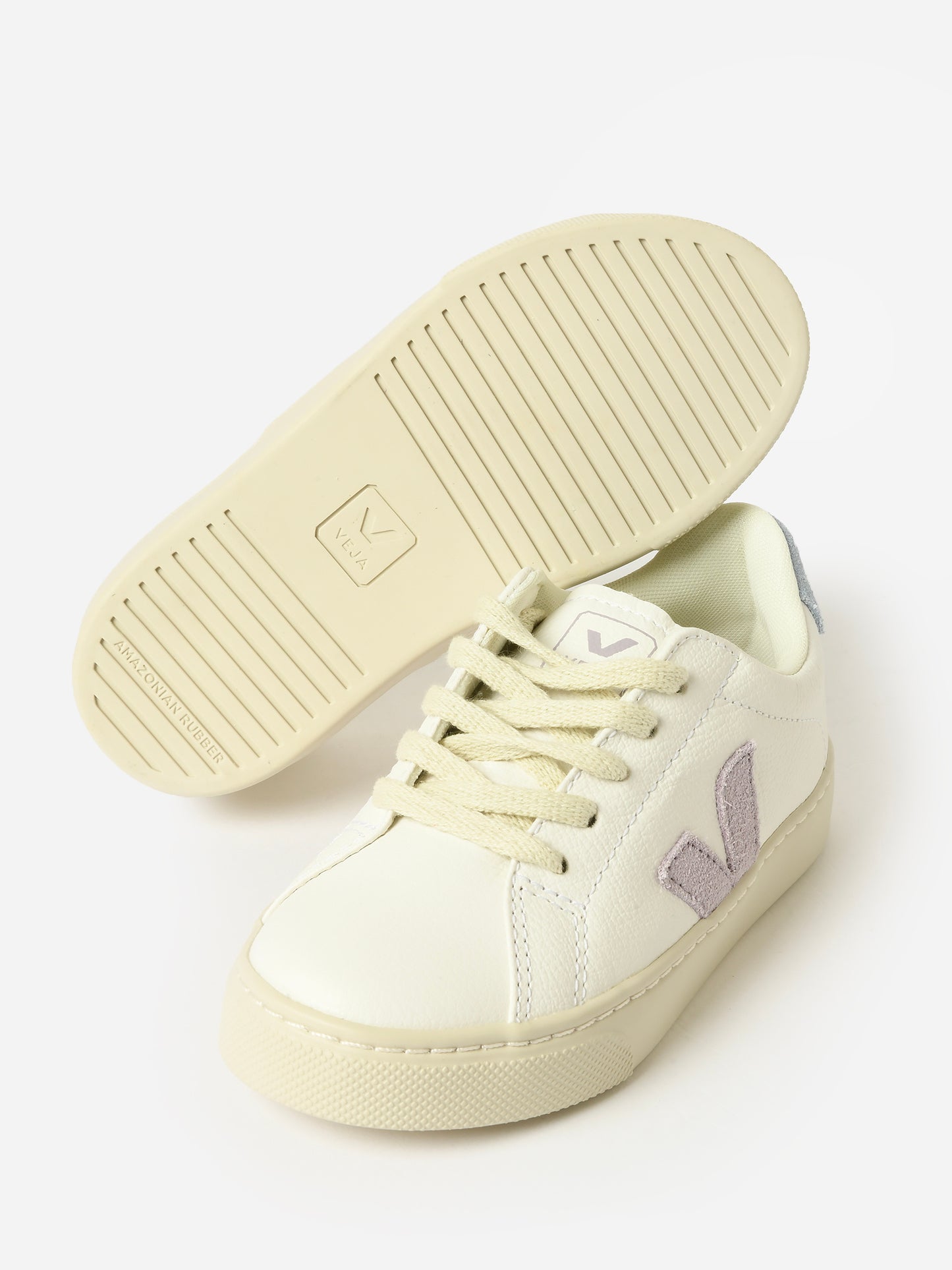 VEJA Kids' Small Esplar Chromefree Leather Sneaker - Saint Bernard