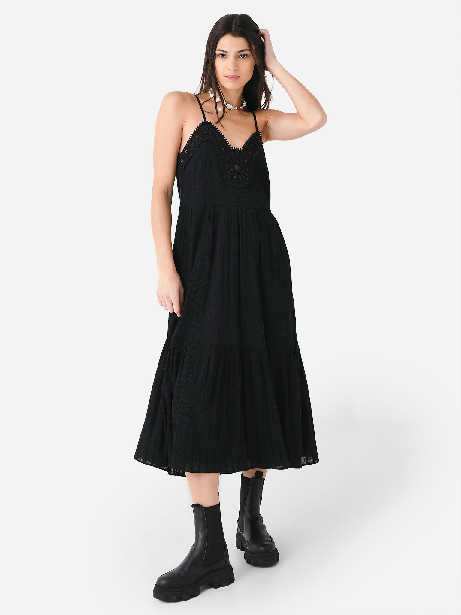 SEA Women's Charlotte Embroidered Dress - Saint Bernard