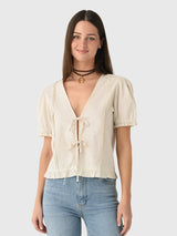 Deiji Studios Women's Pintuck Top - Saint Bernard