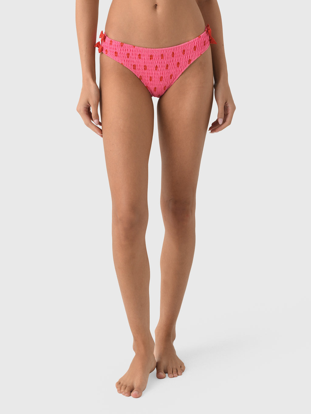 Damson Madder Women's Shirred Bow Bikini Bottom - Saint Bernard