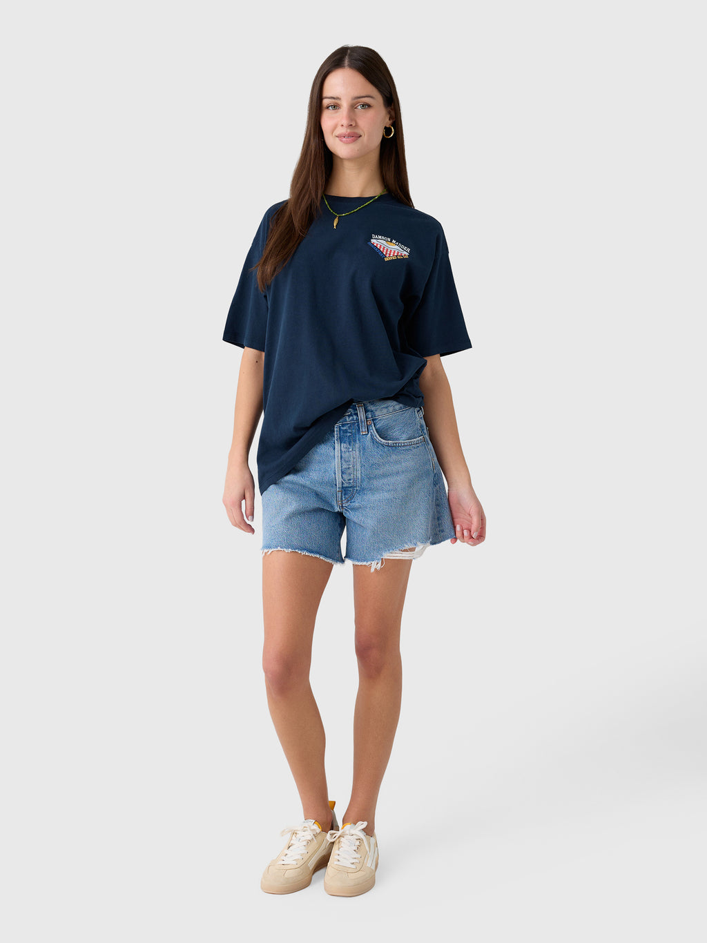 Damson Madder Women's All Day Breakfast Boyfriend Tee - Saint Bernard