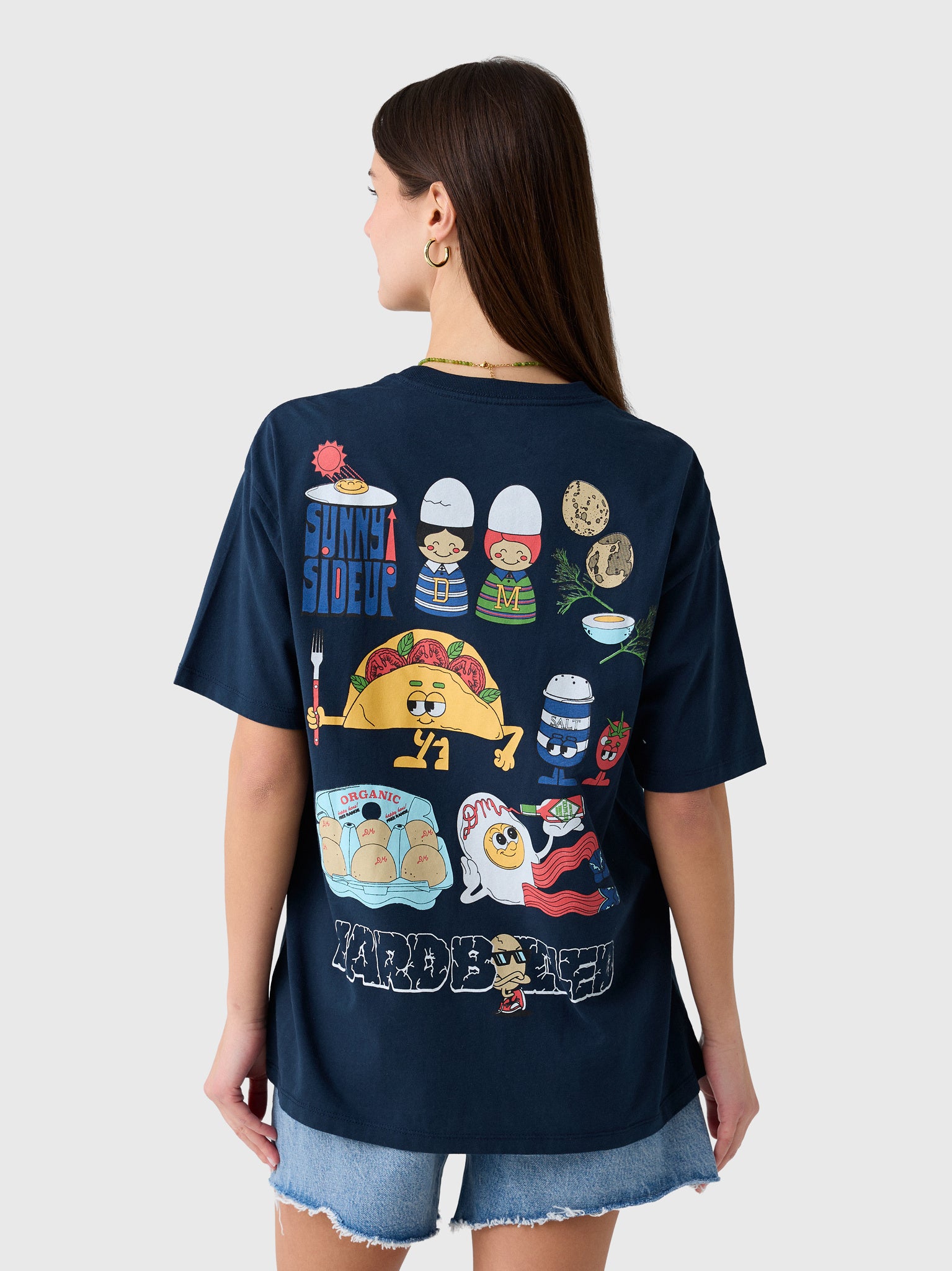 Damson Madder Women's All Day Breakfast Boyfriend Tee - Saint Bernard