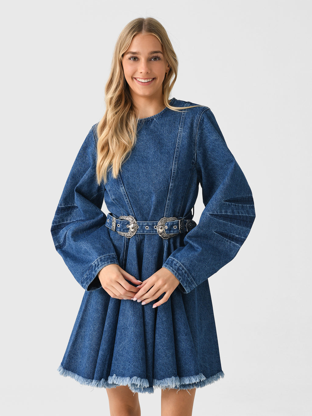 Marques Almeida Women's Denim Short Dress - Saint Bernard