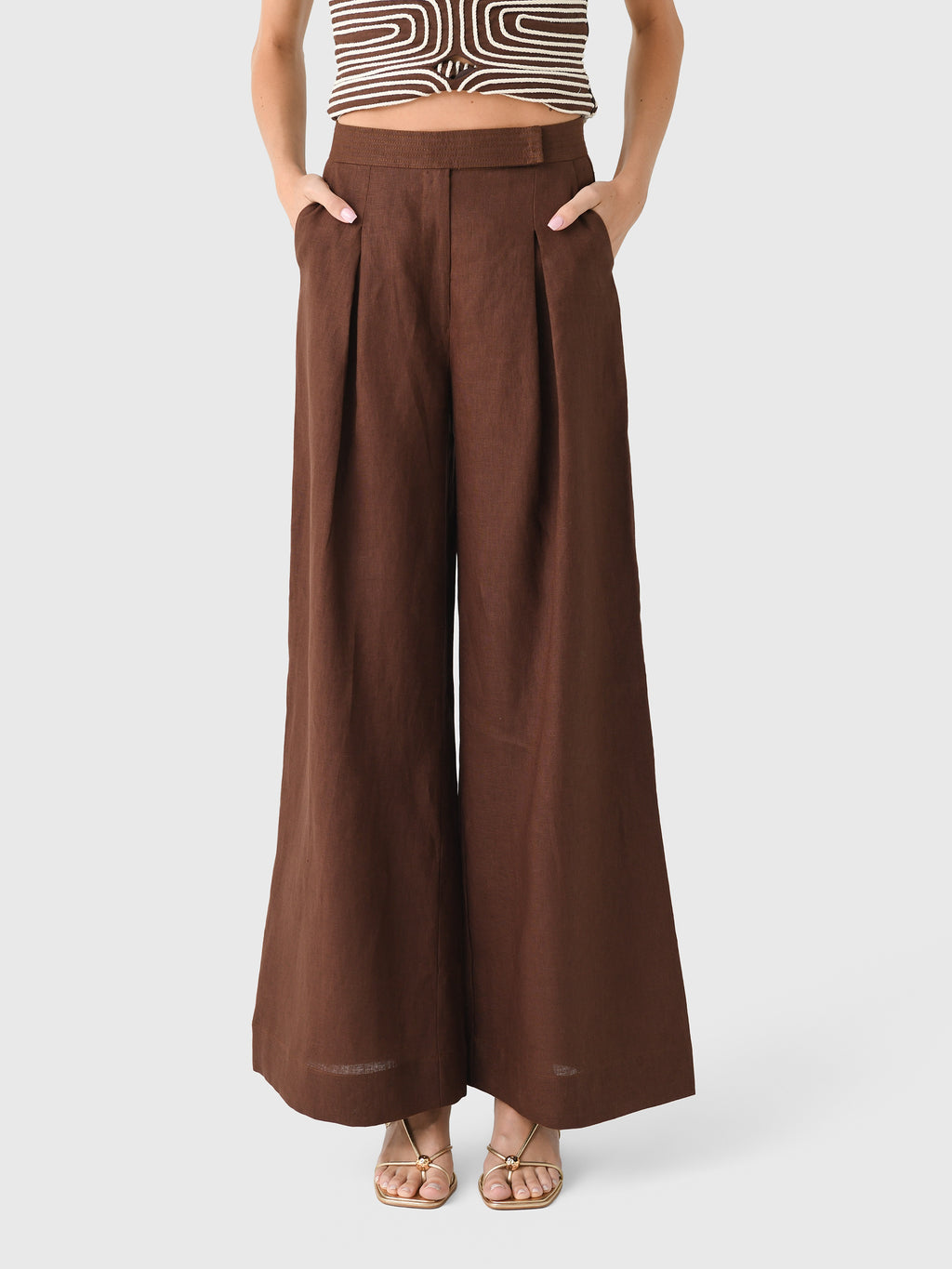 Andres Otalora Women's Desperte Wide Leg Pant - Saint Bernard