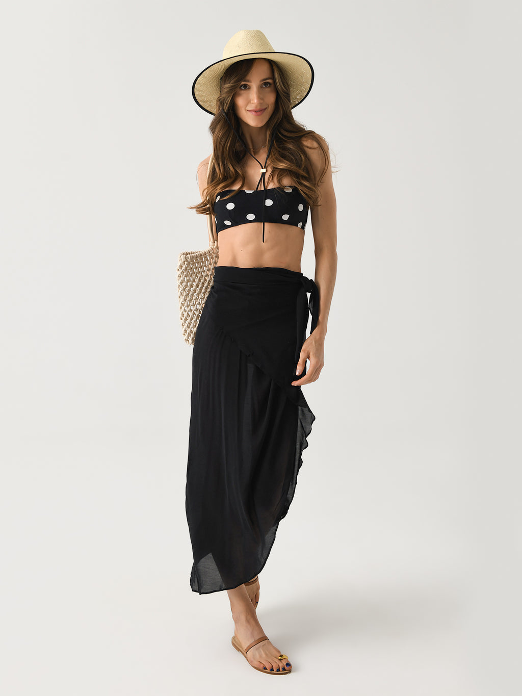 Bondi Born Women's Cremona Tie Front Sarong - Saint Bernard