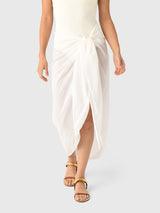 Bondi Born Women's Cremona Tie Front Sarong - Saint Bernard