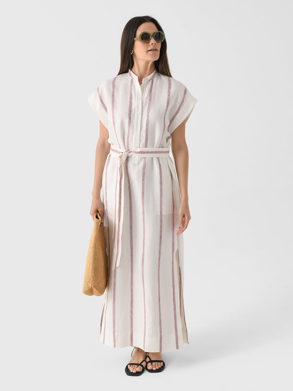 Bondi Born Women's Kiama Belted Shirtdress - Saint Bernard