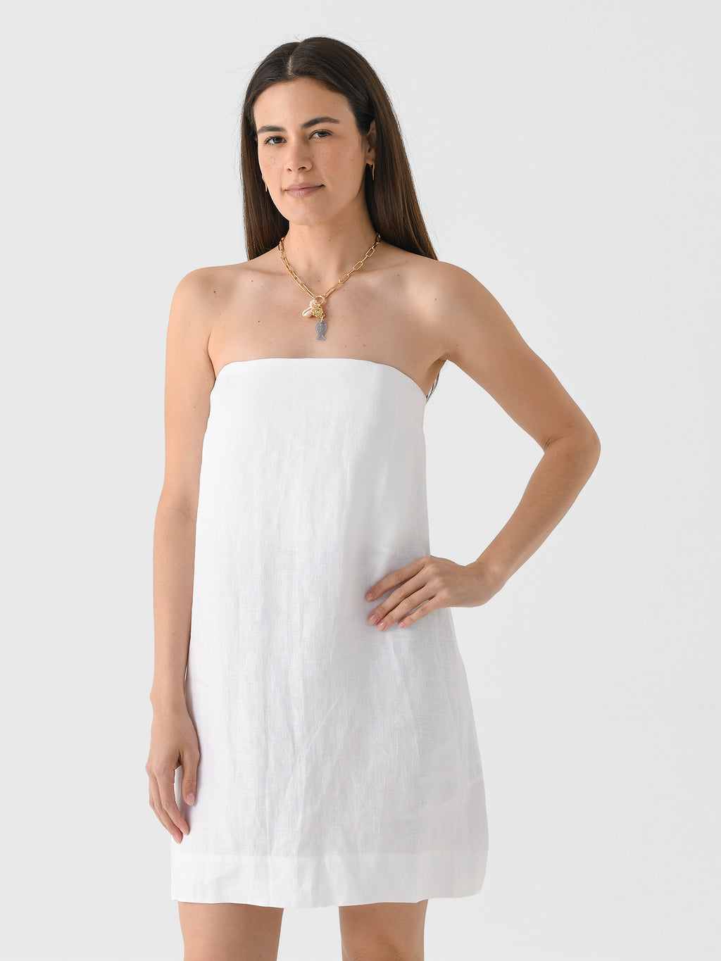 Bondi Born Women's Delphi Strapless Mini Dress - Saint Bernard
