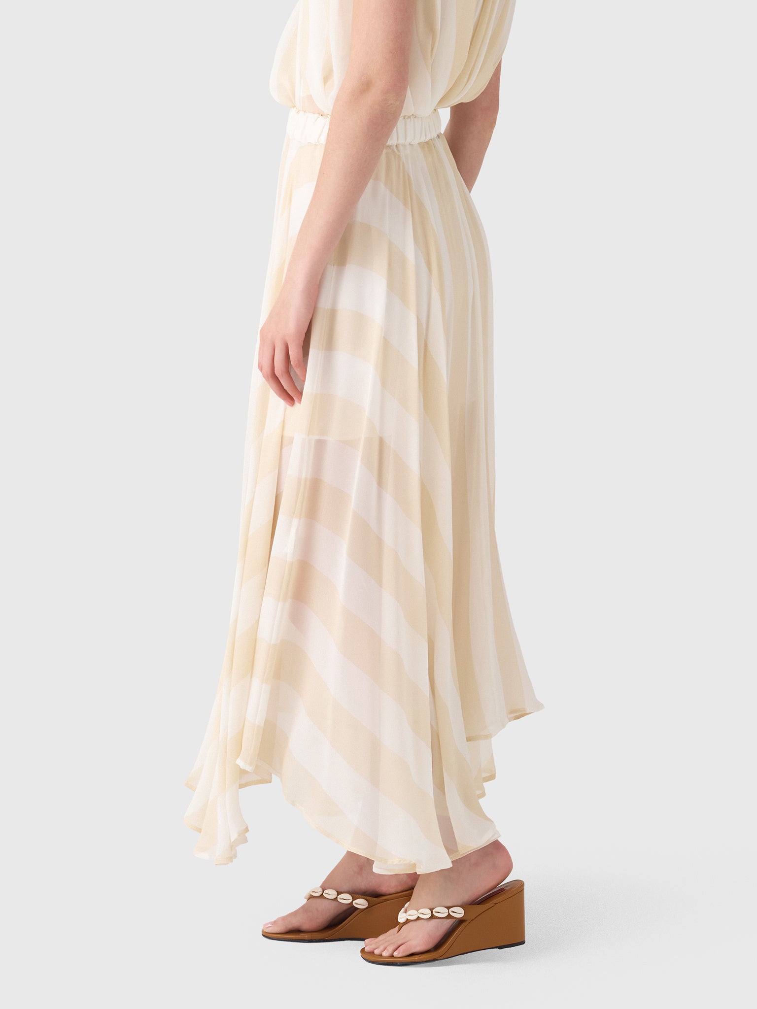 Bondi Born Women's Capri Silk Circle Skirt - Saint Bernard