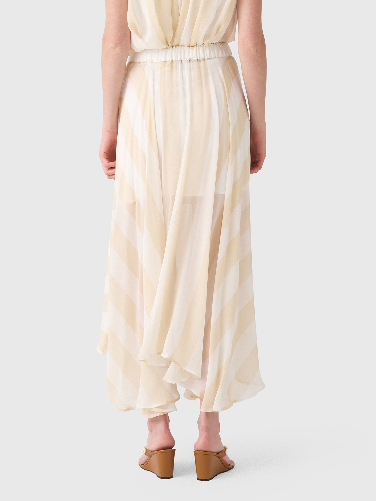 Bondi Born Women's Capri Silk Circle Skirt - Saint Bernard